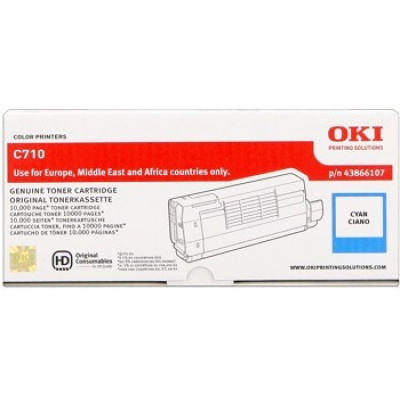 OKI 44318607 лазурен (cyan) оригинален тонер