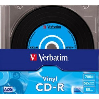VERBATIM CD-R(10-Pack)Slim/винил/DLP/52x/700MB