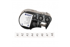 Brady M4-7-422 / 170735, 12.70 mm x 12.70 mm, Polyester, черно копиране / бял фон