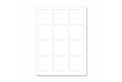 Самозалепващи етикети 60 x 60 mm, 12 етикети, A4, 100 листа