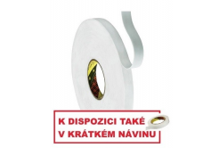 3M 9508W Montážní pěnová oboustranná páska, bílá 15 mm x 66 m