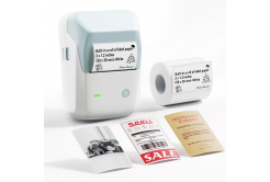 Niimbot Принтер за етикети B1 PRO, 1AC95222809 светлосин + ролка етикети 230 бр.