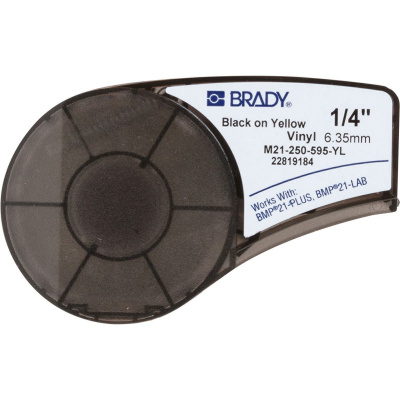 Brady M21-250-595-YL / 139745, винилова лента, 6.35 mm x 6.40 m