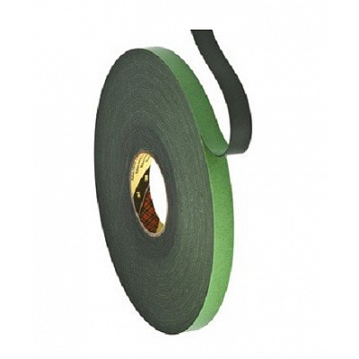 3M 9508B Монтажна двустранна пенеста лента, черна 19 мм x 66 м
