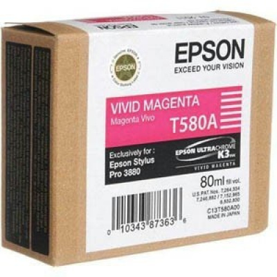 Epson T580A00 магента (magenta) оригинална касета