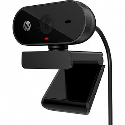 HP 320 FHD Full HD уеб камера, черен 1920x1080, USB-A, Windows 10 и по-висок, дължина на кабела 1.5 m