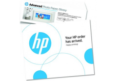 HP Photo Paper Advanced 49V51A, 250 г/м2, 4x12", 10x30,5см, 10 бр., лъскав, мастиленоструен, бял, фотографска хартия
