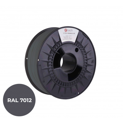 C-Tech 3DF-P-TPU90A-1.75-7012 3D филамент, PREMIUM LINE, TPU 90A, гъвкав, RAL7012 1,75mm, 1000g, Базалтово сив (Basalt grey)