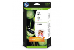 HP 62 N9J71AE черен/цвят (black/color) оригинален комплект касети