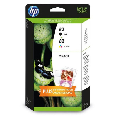 HP 62 N9J71AE черен/цвят (black/color) оригинален комплект касети