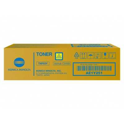 Konica Minolta TNP-93Y AE1Y251 жълт (yellow) оригинален тонер