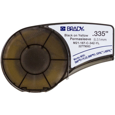 Brady M21-187-C-342-YL / 139751, PermaSleeve Термоусаждаема полиолефинова маншета, 8.50 mm x 2.10 m