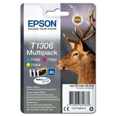 Epson T1306 C13T13064012 цвят (CMY) оригинален комплект касети