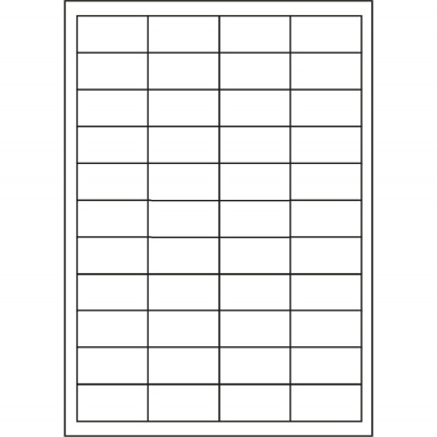 Самозалепващи етикети 48,5 x 25,4 mm, 44 етикети A4, 100 листа