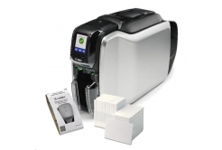 Zebra ZC300 ZC32-000CQ00EM00, 12 точки/мм (300 dpi), USB, Ethernet, дисплей, CardStudio, картов принтер