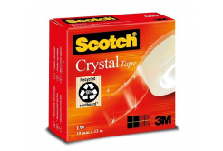 3M 600 Scotch Crystal Tape Прозрачна лента, 19 мм x 33 м