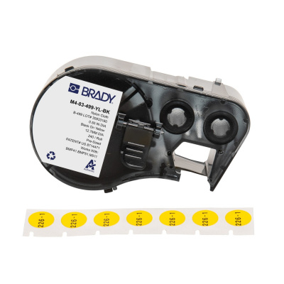 Brady M4-83-499-YL-BK / 170801, 12.70 mm, Nylon, черно копиране / жълт фон