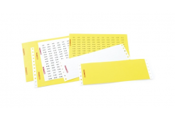Partex самозалепващи етикети PFA20018KT4, 9,5 x 17,5 мм, жълто, 352 бр, A4, 1 лист