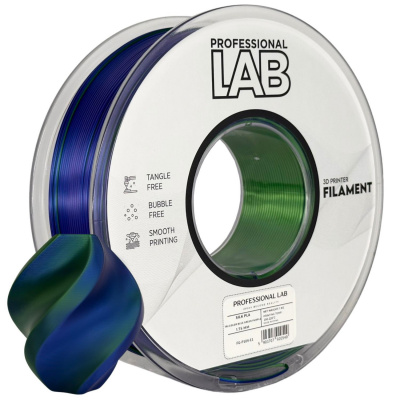 Professional Lab FG-P104-E1, 3D филамент, PLA Silk, 1,75mm, 1000g,  Tri Color, Многоцветен (Blue, Green, Purple)