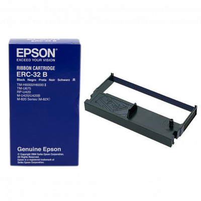 Epson ERC 32 C43S015371, черно, оригинална боядисваща лента