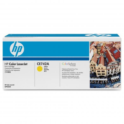 HP 307A CE742A жълт (yellow) оригинален тонер