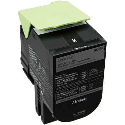 Lexmark 80C20K0 черен (black) оригинален тонер