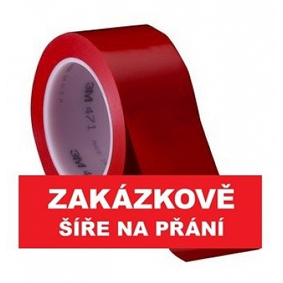 3M 471 Маркираща PVC лепяща лента, устойчива на износване, червена 12 mm x 33 m