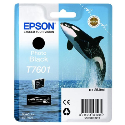 Epson T7601 C13T76014010 foto черен (photo black) оригинална касета