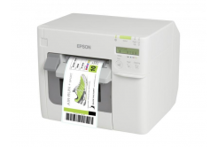 Epson ColorWorks C3500 C31CD54012CD, цвят принтер за етикети, фреза, дисплей, USB, Ethernet, NiceLabel, бял