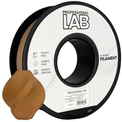 Professional Lab FG-P45-E1, 3D филамент, PLA Wood, 1,75mm, 1000g, Кафяв (Black walnut)