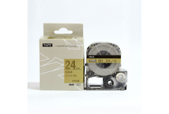Epson LC-SM24ZW, 24mm x 8m, черен печат / златна основа, съвместима лента