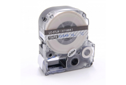 Epson LC-ST18BW, 18mm x 8m, син шрифт / прозрачен субстрат, съвместима лента