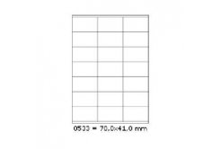 Самозалепващи етикети 70 x 41 mm, 21 етикети A4, 100 листа