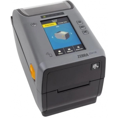 Zebra ZD611 ZD6A122-T0EBR2EZ TT, 8 точки/мм (203 dpi), принтер за етикети, RFID, EPLII, ZPLII, USB, BT, Ethernet, Wi-Fi, черен (Наследник GC420t)