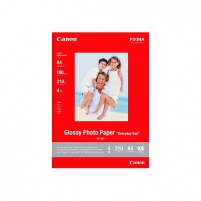 Canon Glossy Photo Paper GP-501 0775B001, 200 г/м2, A4, 100 бр., лъскав, бял, фотографска хартия