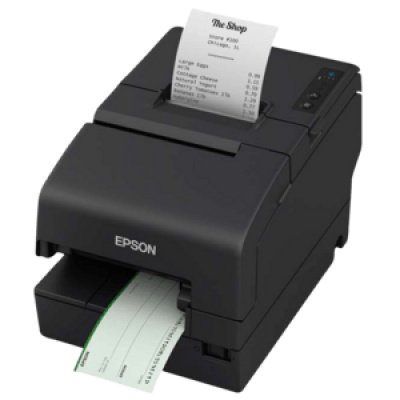 Epson TM-H6000VI C31CL25101 Фискален принтер, фреза, USB, RS232, Ethernet, OPOS, бял