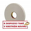 3M 9529W Двустранно залепваща пенеста лента, бяла, деб. 1,5 mm 25 mm x 33 m