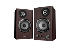Genius reproduktory SP-HF1812BT, 2.0, 50W, tmavě hnědé, dřevěné