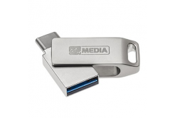 MyMedia MyDual USB 3.2 Gen 1, 32GB, 69269, сребро 69269, USB A / USB C, с въртяща се капачка
