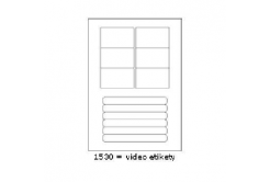 Самозалепващи етикети 76 x 45,5 mm, 12 етикети A4, 100 листа