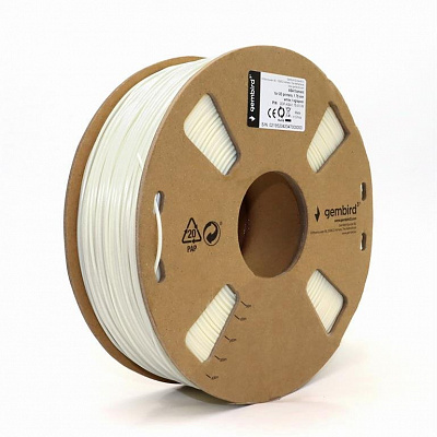 Filament GEMBIRD, ASA, 1,75mm, 1kg, bílá