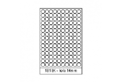 Самозалепващи етикети 18 x 18 mm, 150 етикети A4, 100 листа