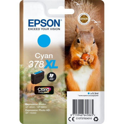 Epson 378XL T37924010 циан (cyan) оригинална касета