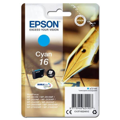 Epson 16 C13T16224012 циан (cyan) оригинална касета