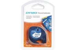 Dymo LetraTag 59422, S0721560, 12mm x 4m, черен печат/бял фон, оригинална лента