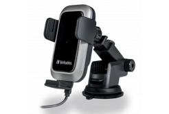 Verbatim 49554 държач за телефон за автомобил, с безжично зареждане, технология Qi, черно