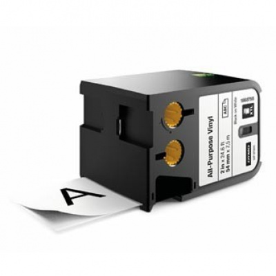 Dymo XTL 1868755, 54mm x7m, черен печат/бял фон, оригинална лента