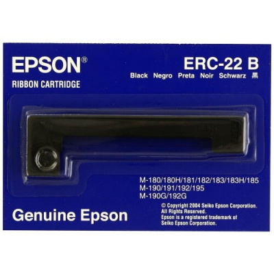 Epson ERC 22 C43S015358, черно, оригинална боядисваща лента