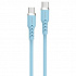 Powerton ENERGY PASTEL EDITION Kabel USB-C, 100W, 1m, silikonový, modrý