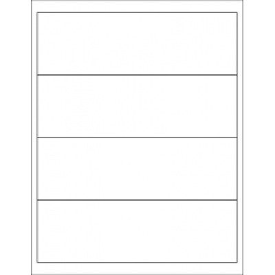 Самозалепващи етикети 190 x 58 mm, 5 етикети A4, 100 листа